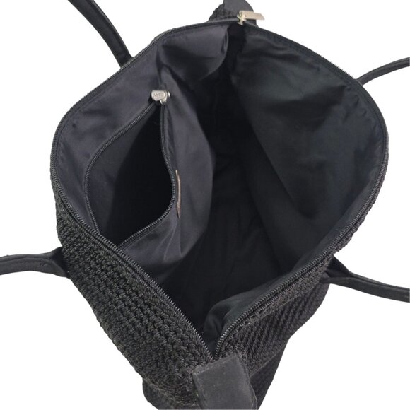 The SAK Elliot Lucca Collection Handback Black Crotchet Shoulder Bag Purse - Picture 12 of 15